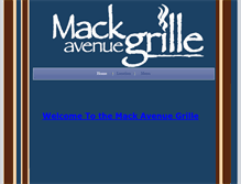Tablet Screenshot of mackavenuegrille.com